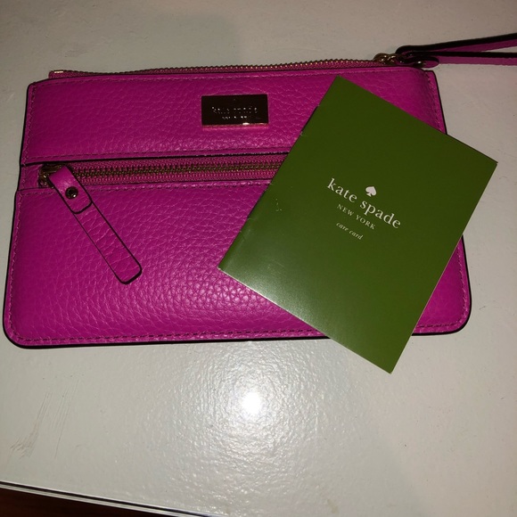 Kate Spade hot pink wristlet - Picture 6 of 6